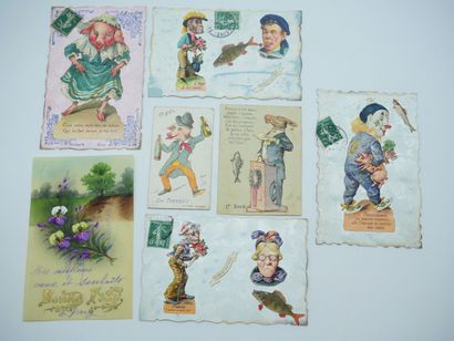 102 CARTES POSTALES & IMAGES FANTAISIES :...