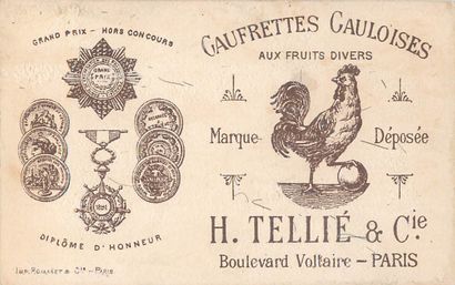 47 CHROMOS : Alimentaire - Divers. « 1-Etiquette-Quinquina...