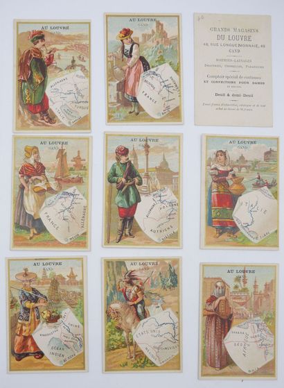 112 CHROMOS : Grands Magasins-Divers Formats....