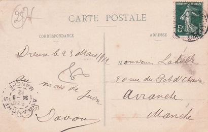 7 CARTES POSTALES COMMERCES : Alimentaire...