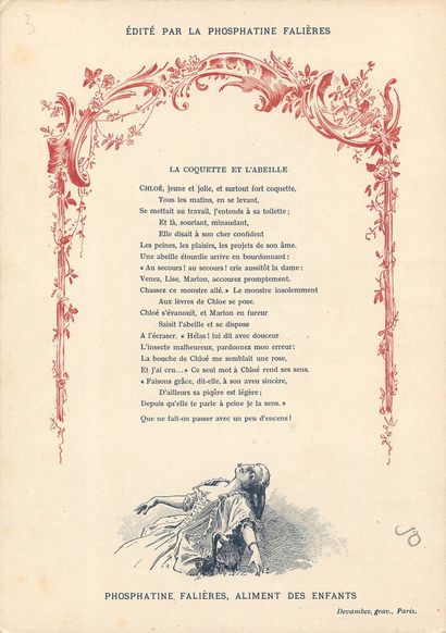 24 CHROMOS : Phosphatine Falières-Fables/Poésies...