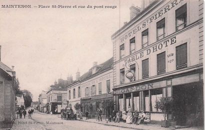7 CARTES POSTALES COMMERCES : Hôtels-Restaurants-Cafés...