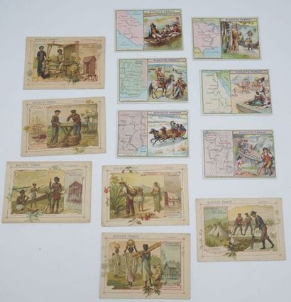 96 CHROMOS : PERNOT Biscuits. « 1-Vue de...