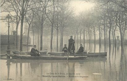 21 CARTES POSTALES INONDATIONS 1910 : Paris-5cp...