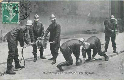 4 CARTES POSTALES LES POMPIERS : Petite Sélection....