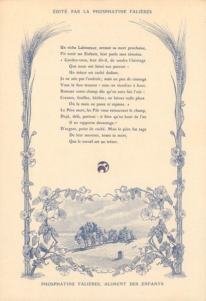 30 CHROMOS : Phosphatine Falières-Fables...