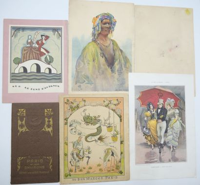 36 CHROMOS & DIVERS - AU BON MARCHE : Livret...