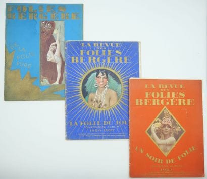 3 REVUES FOLIES BERGERES : La Revue des Folies...