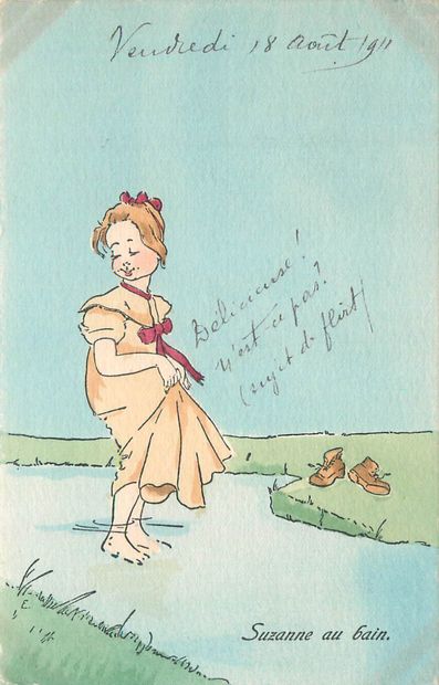 159 CARTES POSTALES FANTAISIES : M.M Vienne,...