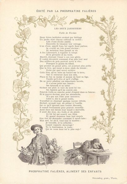 24 CHROMOS : Phosphatine Falières-Fables/Poésies...