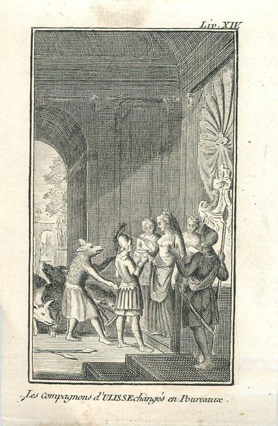 16 Lithographies - Métamorphoses d'Ovide.
La...