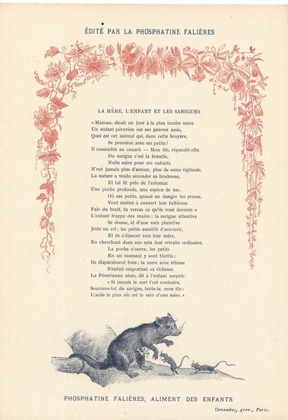 24 CHROMOS : Phosphatine Falières-Fables/Poésies...