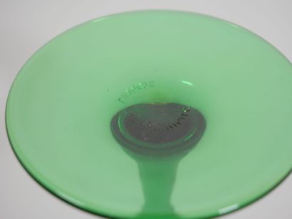 Suite de onze verres à vin d'Alsace en verre,...