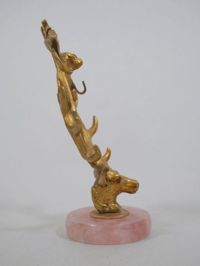 ATHA Paris, attribué à
Porte-montre en bronze...