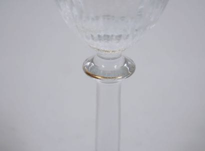 Partie de service de verres, la coupe de...