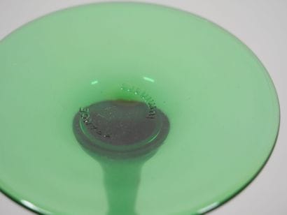 Suite de onze verres à vin d'Alsace en verre,...