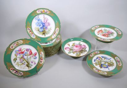 Partie se service de table en porcelaine...
