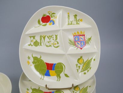 SALINS
Burgundian fondue set in earthenware...