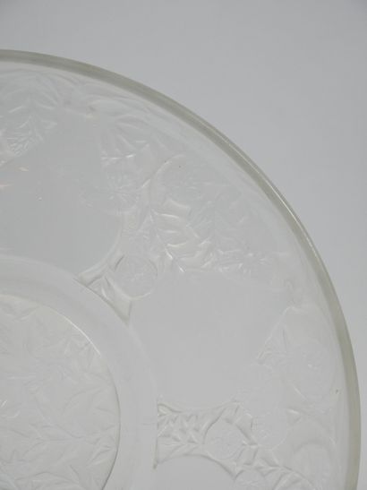 René LALIQUE (1860-1945) Verrerie d'Alsace
Plate...