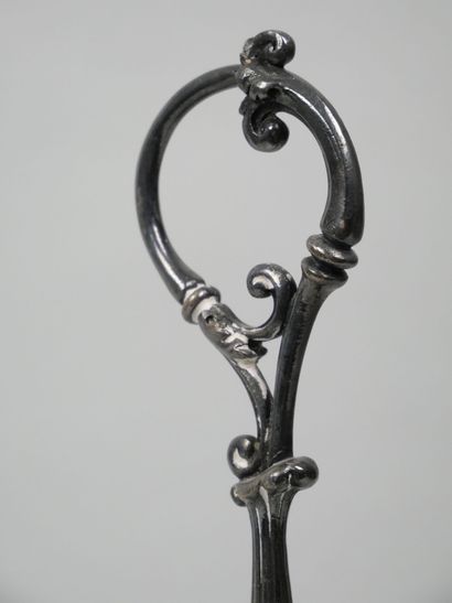 Pair of glass oil and vinegar cruets with...