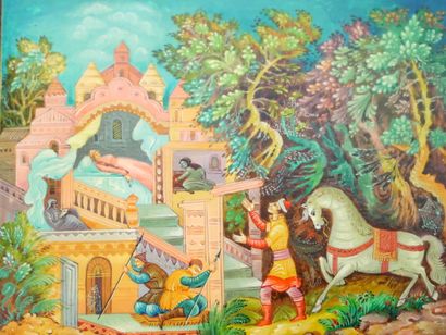 RUSSIA - Palekh school
Reunion of two lacquer...