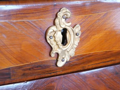Rosewood veneered desk with butterfly wings,...