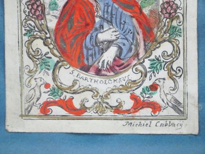 After Michiel CABBAEY (1660-1722)
Saint Bartholomew
Raised...