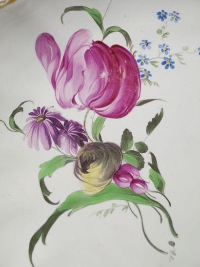 STRASBOURG
Pair of earthenware rimmed bowls...