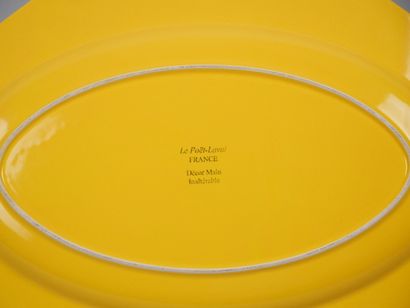 POET-LAVAL
Service set in yellow earthenware...