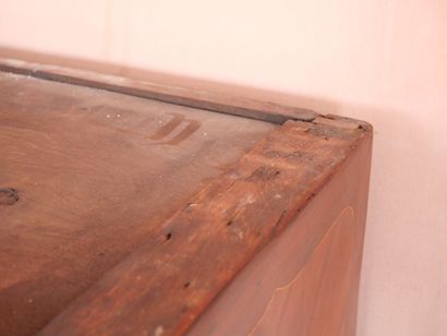 Rosewood veneered desk with butterfly wings,...