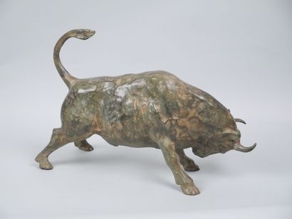Pierre CHENET (20th century)
Charging Bull
Bronze...