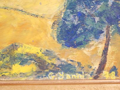 G. YANNIZ (20th century)
Provencal landscape
Oil...