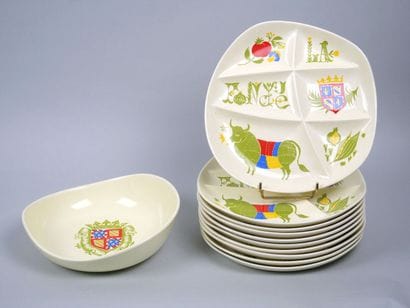 SALINS
Burgundian fondue set in earthenware...