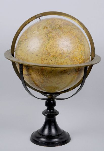 1:40,000,000 terrestrial globe by Joseph...