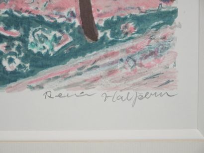 Renée HALPERN (1914-2008) 
Le salon de musique
Lithograph...