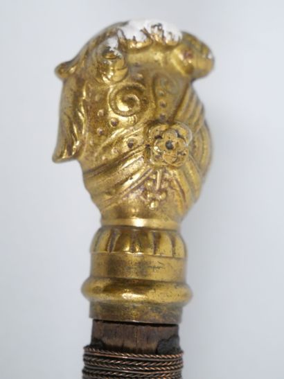 Pair of fencing foils with filigree fusee,...