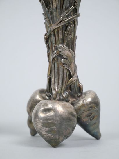CHRISTOFLE
Pair of silver-plated 