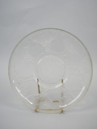 René LALIQUE (1860-1945) Verrerie d'Alsace
Plate...