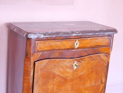 Rosewood veneered desk with butterfly wings,...