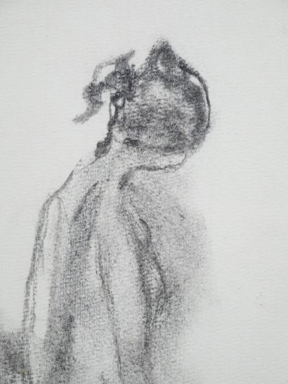 Francine SERRER (20th century)
Female nude
charcoal...
