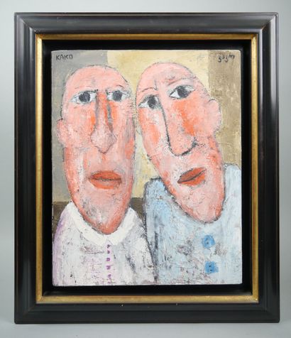 Kako TOPOURIA (born 1960)
Double portrait
Oil...
