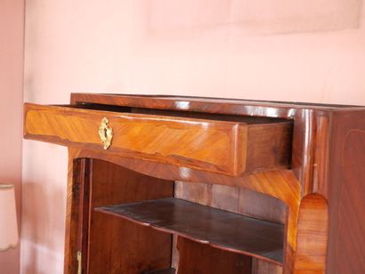 Rosewood veneered desk with butterfly wings,...