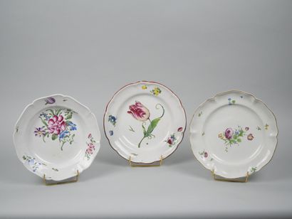 STRASBOURG and APREY
Set of three earthenware...