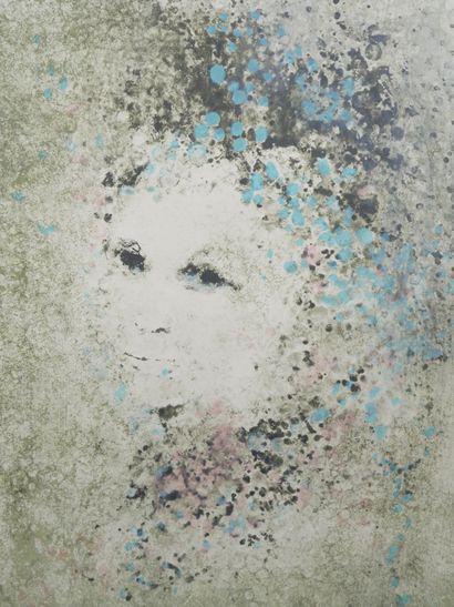 André BRAUNEKER (born 1926)
Tête bleue
Lithograph...