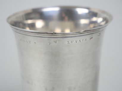 Tulip-shaped kettle in silver 750 thousandths...