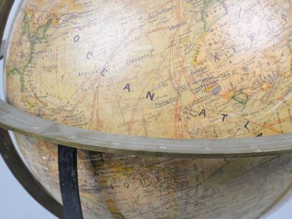 1:40,000,000 terrestrial globe by Joseph...