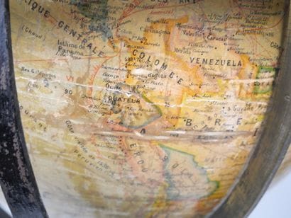 1:40,000,000 terrestrial globe by Joseph...