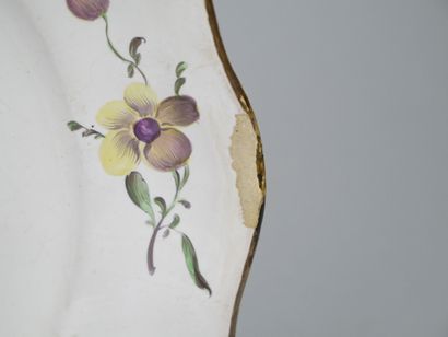 STRASBOURG
Set of five earthenware rimmed...