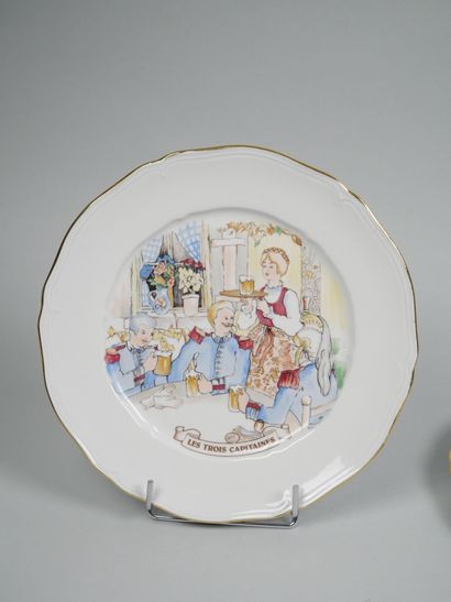 LIMOGES for KANTERBRAU
Suite of 5 porcelain...