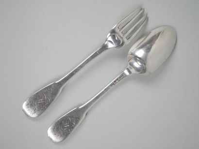 Silver flatware 950 thousandth unipat model,...